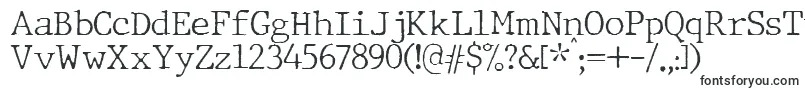 Шрифт JMH Typewriter Thin – шрифты для Adobe Premiere Pro