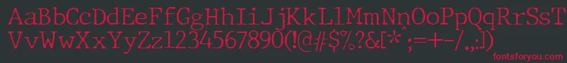 fuente JMH Typewriter Thin – Fuentes Rojas Sobre Fondo Negro