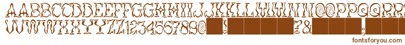 JMH Vortice Font – Brown Fonts on White Background