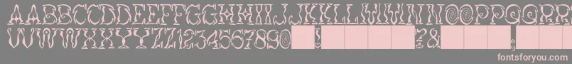 JMH Vortice Font – Pink Fonts on Gray Background