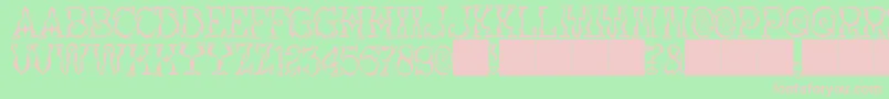 JMH Vortice Font – Pink Fonts on Green Background