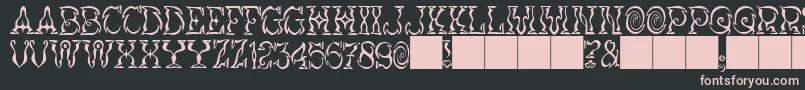 JMH Vortice Font – Pink Fonts on Black Background