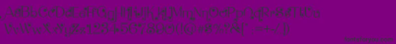 DeanmartinSwing Font – Black Fonts on Purple Background