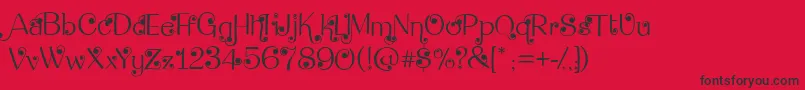 DeanmartinSwing Font – Black Fonts on Red Background