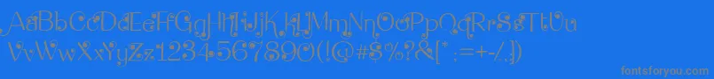 DeanmartinSwing Font – Gray Fonts on Blue Background