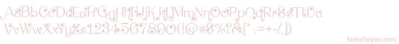 DeanmartinSwing Font – Pink Fonts on White Background