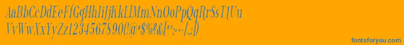 PhosphorusTrichloride Font – Blue Fonts on Orange Background