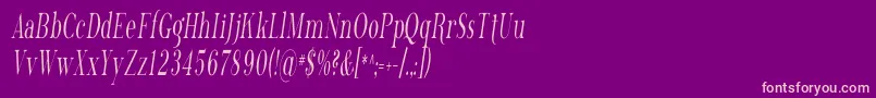 PhosphorusTrichloride Font – Pink Fonts on Purple Background