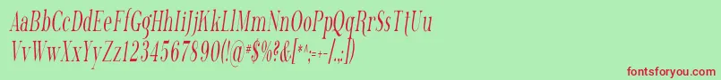 PhosphorusTrichloride Font – Red Fonts on Green Background