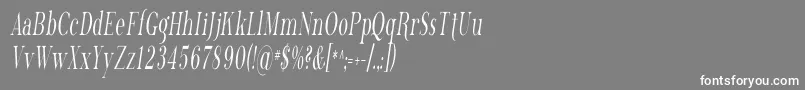 フォントPhosphorusTrichloride – 灰色の背景に白い文字