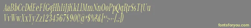 PhosphorusTrichloride Font – Yellow Fonts on Gray Background