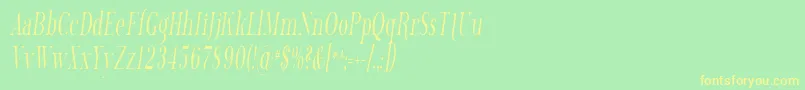 PhosphorusTrichloride Font – Yellow Fonts on Green Background