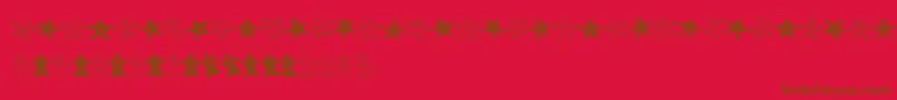 Wwgingerbread Font – Brown Fonts on Red Background