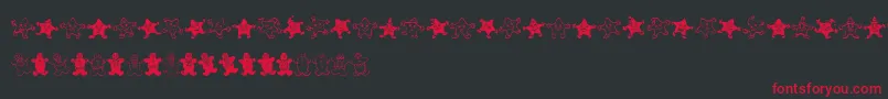 fuente Wwgingerbread – Fuentes Rojas Sobre Fondo Negro