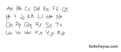 Обзор шрифта Joanna  s handwriting
