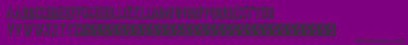 Jocker Extrude Right-fontti – mustat fontit violetilla taustalla