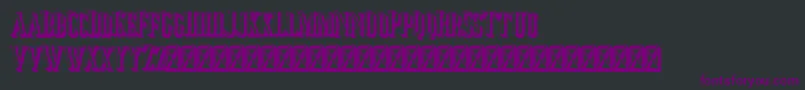 Шрифт Jocker Extrude Right – фиолетовые шрифты на чёрном фоне