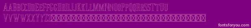 Jocker Outline Font – Pink Fonts on Purple Background