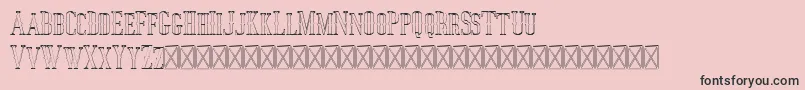 Police Jocker Outline – polices noires sur fond rose