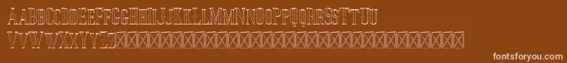 Jocker Outline Font – Pink Fonts on Brown Background