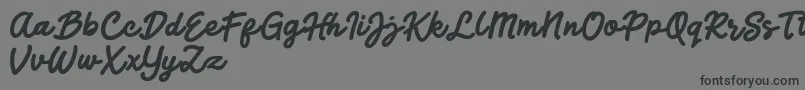 Шрифт Jocky Starline – чёрные шрифты на сером фоне