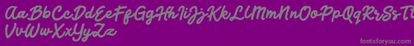 Jocky Starline Font – Gray Fonts on Purple Background