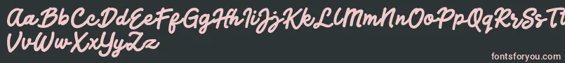 Jocky Starline Font – Pink Fonts on Black Background