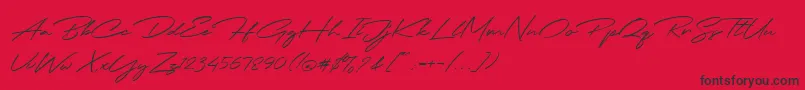 Más sobre la fuente Jodie Badiston Script Demo fuente Jodie Badiston Script Demo – Fuentes Negras Sobre Fondo Rojo