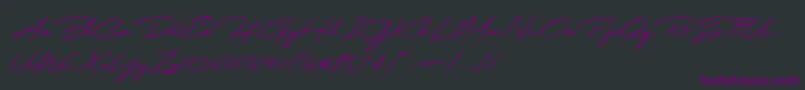 More about Jodie Badiston Script Demo Font Jodie Badiston Script Demo Font – Purple Fonts on Black Background