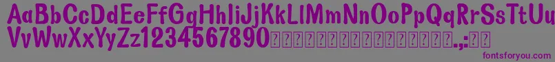 Joel Font Demo-Schriftart – Violette Schriften auf grauem Hintergrund