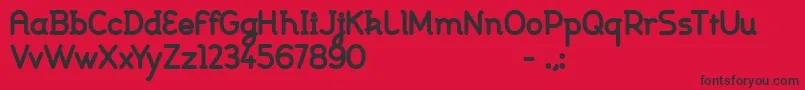 Johanna bold Font – Black Fonts on Red Background