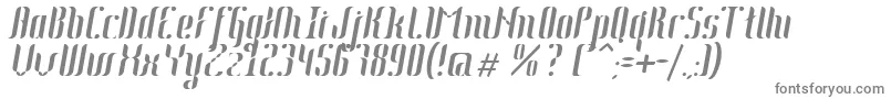 フォントJohanna Italic – 灰色のフォント