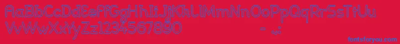 Johanna light Font – Blue Fonts on Red Background