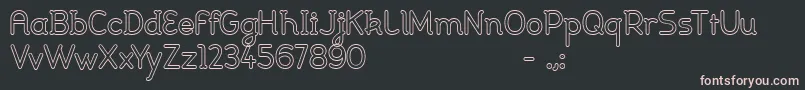 Johanna light Font – Pink Fonts on Black Background