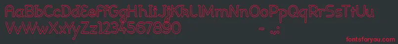 Johanna light Font – Red Fonts on Black Background