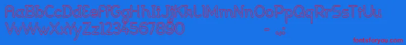 Johanna light Font – Red Fonts on Blue Background