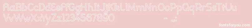 Johanna light Font – White Fonts on Pink Background