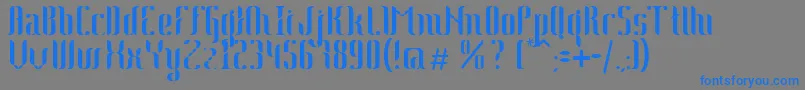 Johanna Font – Blue Fonts on Gray Background
