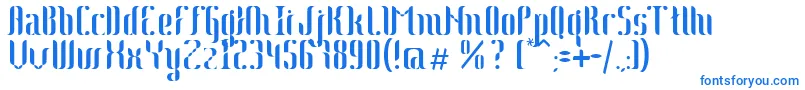 Johanna-Schriftart – Blaue Schriften