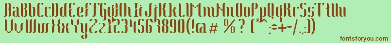 Johanna Font – Brown Fonts on Green Background