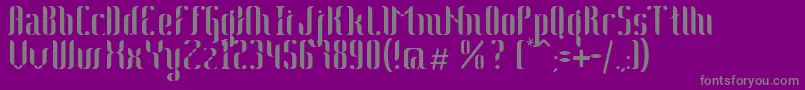 Johanna Font – Gray Fonts on Purple Background