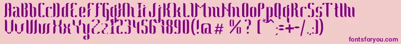 Johanna-Schriftart – Violette Schriften auf rosa Hintergrund