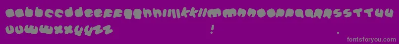 フォントJohanneke Black Mixed – 紫の背景に灰色の文字