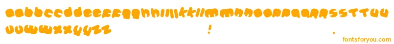 Шрифт Johanneke Black Mixed – оранжевые шрифты на белом фоне