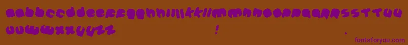 Johanneke Black Mixed Font – Purple Fonts on Brown Background