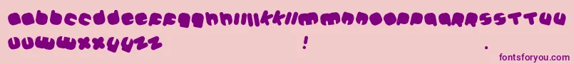 Шрифт Johanneke Black Mixed – фиолетовые шрифты на розовом фоне