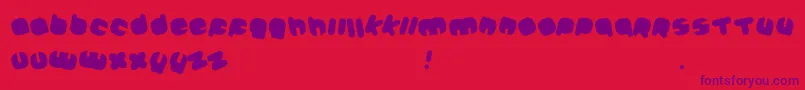 Johanneke Black Mixed Font – Purple Fonts on Red Background