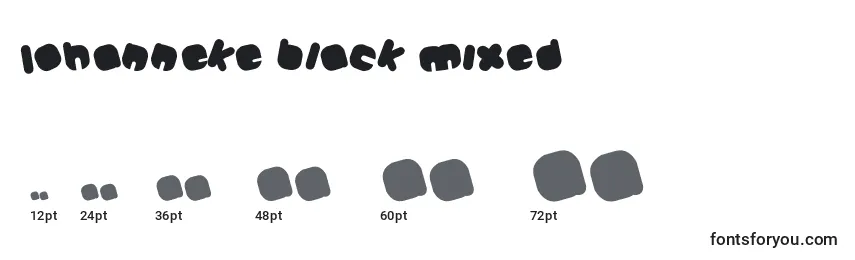 Johanneke Black Mixed Font Sizes