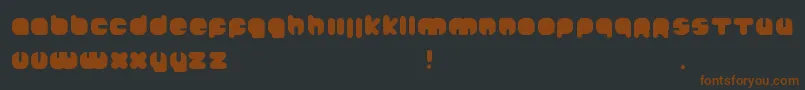 Johanneke Black Font – Brown Fonts on Black Background
