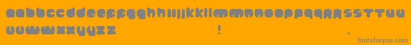 Johanneke Black Font – Gray Fonts on Orange Background